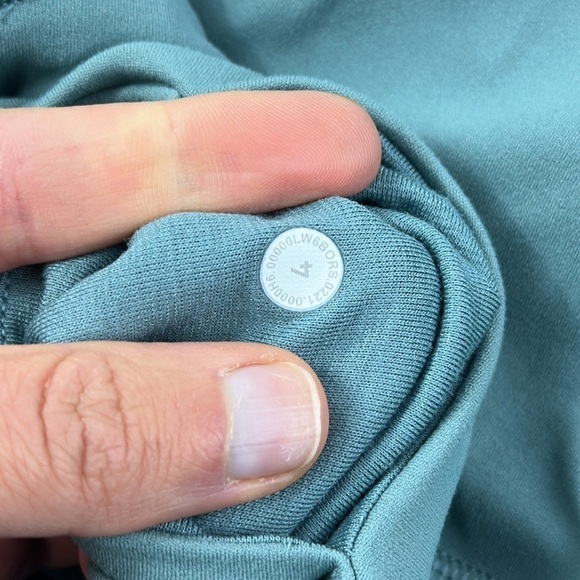 Lululemon Nulu and Mesh Mid-Rise Yoga Crop 23" Tidewater Teal - Picture 4 of 6